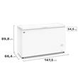 FREEZER GAFA FGHI400B-XL 402 LTS INVERTER HORIZONTAL BLANCO
