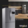 HELADERA WHIRLPOOL WRO85AK 586 LTS INVERTER FRENCH DOOR SIDE AND SIDE ACERO INOXIDABLE
