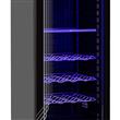 EXHIBIDORA BRIKET MASTER 4300 417 LTS FULL GLASS NEGRA LED AZUL 
