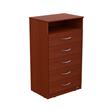 CHIFONIER CAJONERA 5 CAJONES MOSCONI EXPRESS 1 ESTANTE 55808 COLOR CAOBA