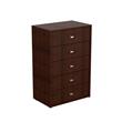 CHIFONIER 5 CAJONES CAJONERA MILENIAL MELAMINA MOSCONI 56729 COLOR WENGUE
