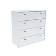 CÓMODA CAJONERO MOSCONI NATURE 4 CAJONES MELAMINA 80966 COLOR BLANCO

