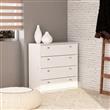 CÓMODA CAJONERO MOSCONI NATURE 4 CAJONES MELAMINA 80966 COLOR BLANCO
