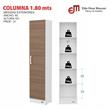 DESPENSERO MOSCONI ORGANIZADOR 1 PUERTA 180 CM MUEBLE DE COCINA 10156 COLOR BLANCO
