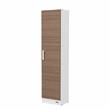 DESPENSERO MOSCONI ORGANIZADOR 1 PUERTA 180 CM MUEBLE DE COCINA 10198 COLOR BLANCO FRENTE CARVALHO MEZZO