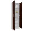DESPENSERO MULTIUSO MUEBLE DE COCINA 180 CM MOSCONI 56344 COLOR BLANCO FRENTE CHOCOLATE