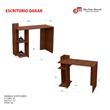 ESCRITORIO MOSCONI DAKAR MESA PC OFICINA MUEBLE ESTUDIO 56654 COLOR WENGUE
