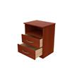 MESA DE LUZ 2 CAJONES 1 ESTANTE MOSCONI EXPRESS DORMITORIO 55814 COLOR CAOBA
