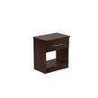MESA DE LUZ 1 CAJÓN MOSCONI SUPER EXPRESS MESITA DE NOCHE 56151 COLOR CHOCOLATE
