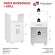 MUEBLE MOSCONI PARA MICROONDAS Y HORNO ELÉCTRICO PUERTAS Y CAJÓN 10159 COLOR BLANCO
