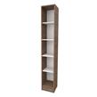 MUEBLE ORGANIZADOR MOSCONI 180 CM COLUMNA CON ESTANTES MELAMINA 10213 COLOR CARVALHO MEZZO
