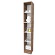 MUEBLE ORGANIZADOR MOSCONI 180 CM COLUMNA CON ESTANTES MELAMINA 10213 COLOR CARVALHO MEZZO
