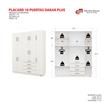 PLACARD MOSCONI ROPERO 10 PUERTAS 4 CAJONES CON BAULERA DAKAR 56567 COLOR BLANCO