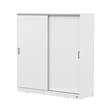 PLACARD MOSCONI 2 PUERTAS CORREDIZAS DAKAR 180 CM GUÍA METÁLICA 56349 COLOR BLANCO
