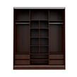 PLACARD 3 PUERTAS CORREDIZAS 180 CM PREMIUM MOSCONI 56395 COLOR WENGUE
