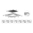 ANAFE DOMEC T02 VITROCERAMICO 2 HORNALLAS TOUCH DE APOYO O EMPOTRAR