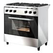 COCINA SAHO KUMA 18069 820 5 HORNALLAS PUERTA VIDRIO FUNDICION ACERO INOX
