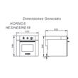 HORNO ELECTRICO DOMEC HEXRS18 52936 60 LTS CON LUZ GRILL TERMOSTATO TIMER ACERO INOX
