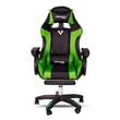 SILLON GAMER DAEWOO VENOM XM-B98GN APOYA PIES CUERO SINTETICO NEGRO VERDE