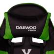 SILLON GAMER DAEWOO VENOM XM-B98GN APOYA PIES CUERO SINTETICO NEGRO VERDE