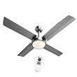 VENTILADOR LILIANA VTHI704R DE TECHO 4 PALAS 300 RPM 120 CM LUZ LED CON CONTROL