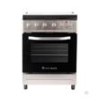 COCINA ELECTRICA KANJI BLACK KJH-EKXL01V 60 X 50 CM 4 ANAFES HORNO 1500 WTS LUZ ACERO INOX