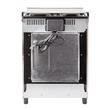 COCINA ELECTRICA KANJI BLACK KJH-EKXL01V 60 X 50 CM 4 ANAFES HORNO 1500 WTS LUZ ACERO INOX