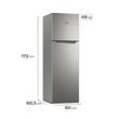 HELADERA GAFA HGF311P  TOP FREEZER 319 LTS CICLICA PUERTA REVERSIBLE PLATA
