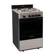 COCINA VOLCAN 87679VM MULTIGAS 4 HORNALLAS 55 CM ACERO INOX