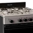 COCINA VOLCAN 87679VM MULTIGAS 4 HORNALLAS 55 CM ACERO INOX