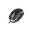 MOUSE OPTICO KANJI T001 CON CABLE LED LUMINOSO NEGRO