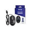 MOUSE OPTICO KANJI T001 CON CABLE LED LUMINOSO NEGRO