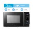 MICROONDAS MIDEA MW-DG125BAR1 DIGITAL 850 WTS 25 LITROS CON GRILL NEGRO