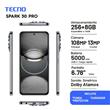 CELULAR TECNO SPARK 30 PRO KL7 DUAL SIM 8 GB RAM 128 GB MEMORIA INTERNA NEGRO
