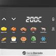 FREIDORA DE AIRE SERIE DORADA SDAF-7500 DIGITAL 7.5 LTS 1700 WTS 10 PROG NEGRO ACERO INOX