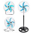 VENTILADOR DE PIE STYLO VSPI-18 18 PULGADAS 3 EN 1 5 ASPAS METALICAS 100 W NEGRO
