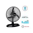 VENTILADOR TURBO 18\" LILIANA VOTR-18 CROMADO ASPAS NEGRAS