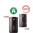TERMOTANQUE ELECTRICO RHEEM 125 LTS DE PIE GRIS