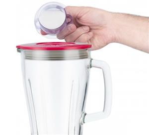 LICUADORA  ATMA LI-8444RDH VASO VIDRIO.500 WTS.ROJA