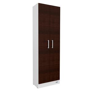 DESPENSERO MULTIUSO MUEBLE DE COCINA 180 CM MOSCONI 56344 COLOR BLANCO FRENTE CHOCOLATE