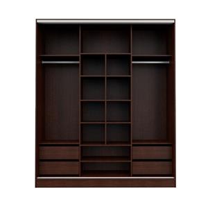PLACARD 3 PUERTAS CORREDIZAS 180 CM PREMIUM MOSCONI 56395 COLOR WENGUE
