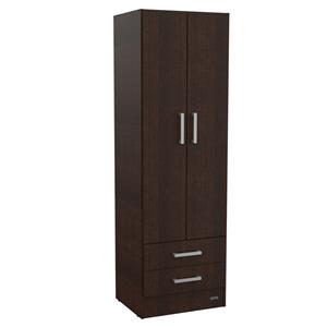 PLACARD ROPERO 2 PUERTAS MELAMINA MOSCONI DAKAR 56287 COLOR WENGUE
