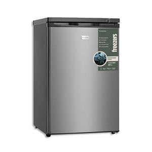 FREEZER VONDOM FR55 85 LTS VERTICAL BAJO MESADA 4 ESTANTES ACERO INOX