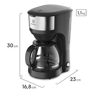 CAFETERA ELECTROLUX ECM-20 HOT 1.2 LTS DE FILTRO NEGRA

