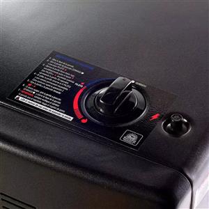 ESTUFA TORPEDO 950 1900/3800 KCAL/H GARRAFERA PORTATIL CON RUEDAS NEGRA
