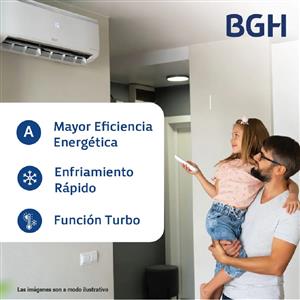 AIRE ACONDICIONADO BGH BS64WCHU 6400 WTS FRIO CALOR BLANCO