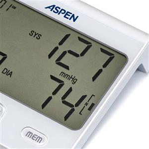 TENSIOMETRO ASPEN DBP6175 AUTOMATICO DIGITAL DE BRAZO DISPLAY HORIZONTAL 60 MEMORIAS