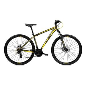 BICICLETA OLMO WISH RODADO 29 CUADRO ALUMINIO 21 VEL FRENO DISCO AMARILLO NEGRO