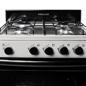 COCINA VOLCAN 87679VM MULTIGAS 4 HORNALLAS 55 CM ACERO INOX