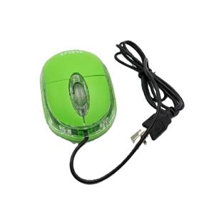 MOUSE ÓPTICO KANJI KJ-MT001 LUMINOSO CABLE USB VERDE